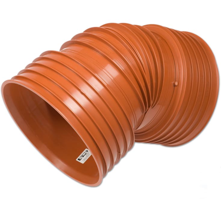 Kaczmarek K2 DN400 15 gr. PP bend, uten gummiringer