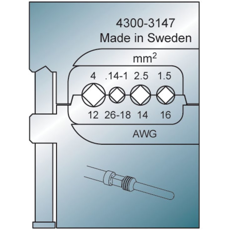 Skuff for global kraft 1-4 mm2