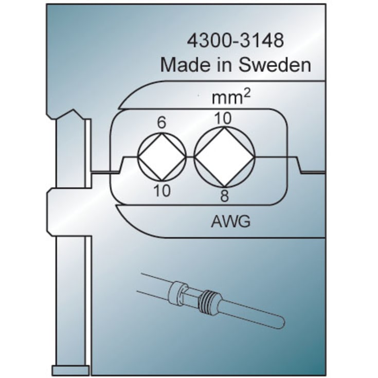 Skuff for global kraft 6-10 mm2
