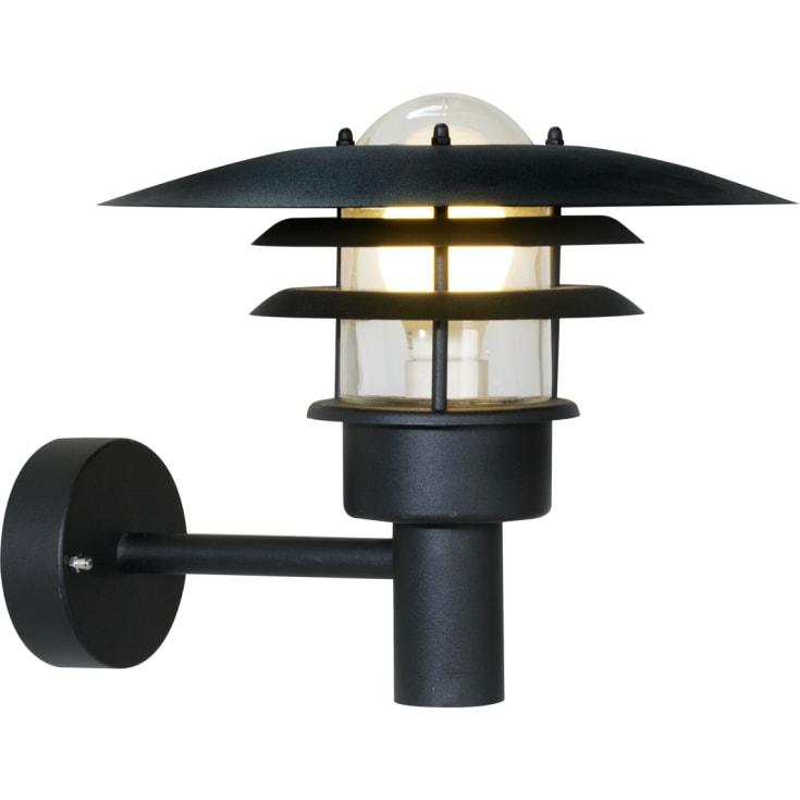 Nordlux Lønstrup 32 vägglampa utomhus, svart