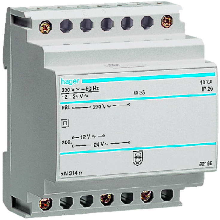 Sikkerhetstransformator 40VA 230V/12-24VAC ST314