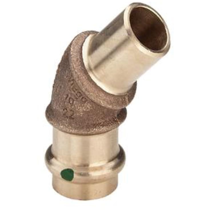 Viega Sanpress vinkel, 45°, tappevann, muffe/nippel, 18 mm