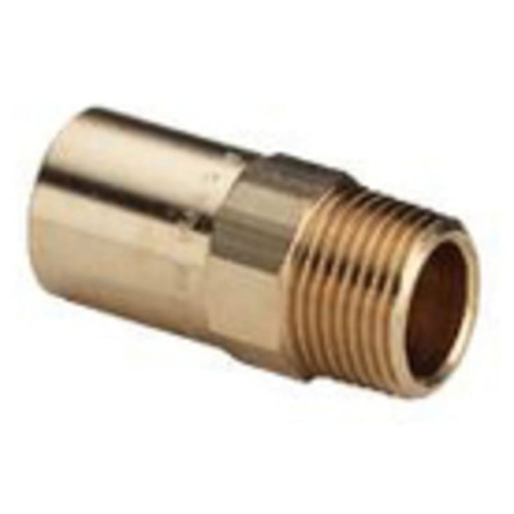 Viega Sanpress-kobling, tappevann, varme, nippel/nippel, 15 mm x 1/2"
