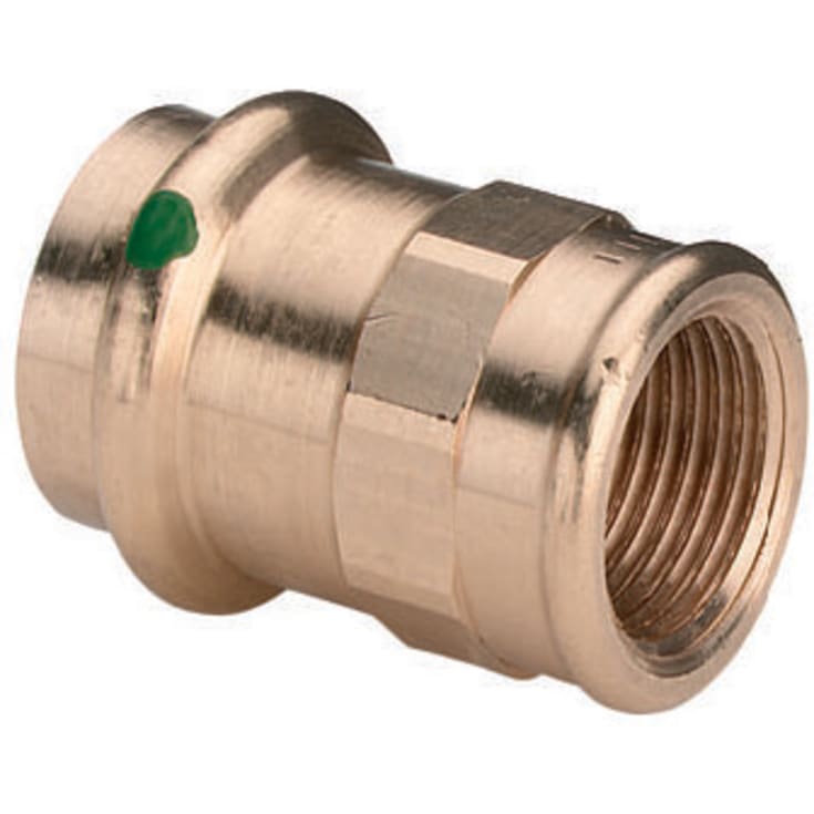 Viega Sanpress overgang, brugsvand, varme, muffe/muffe, 22 mm x 3/4"