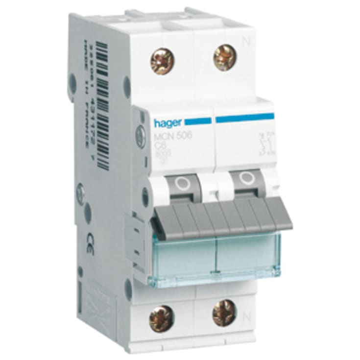 Automatsikring 1P+N C 13A 6kA 2M MCN513E