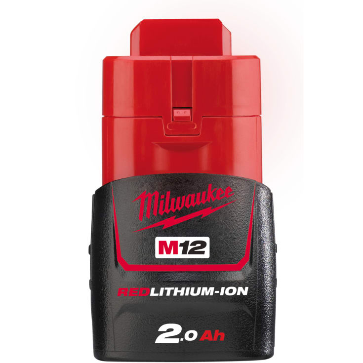 Milwaukee M12 Red Lithium-batteri, 12V/2,0 Ah
