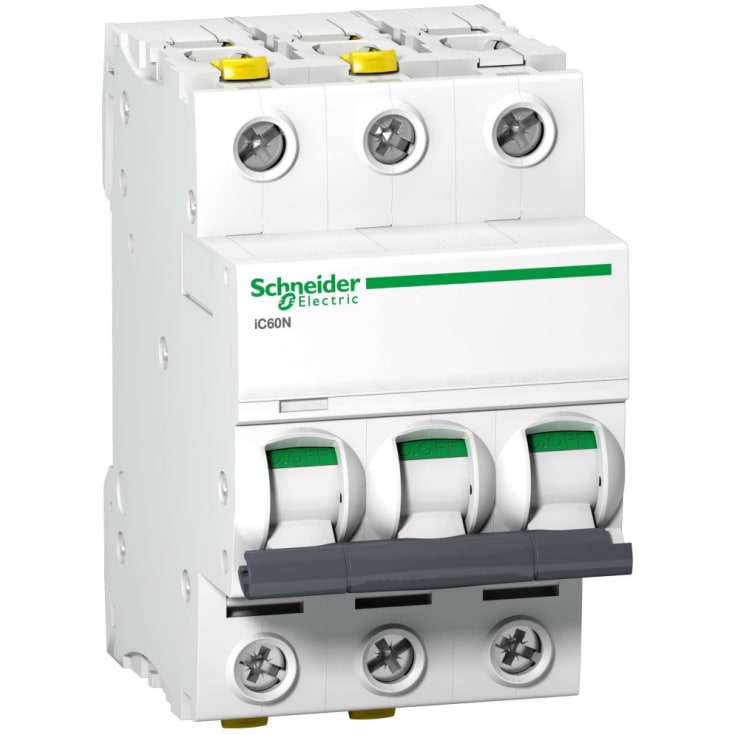 Sikringsbryter iC60N C 3P 63A 6kA