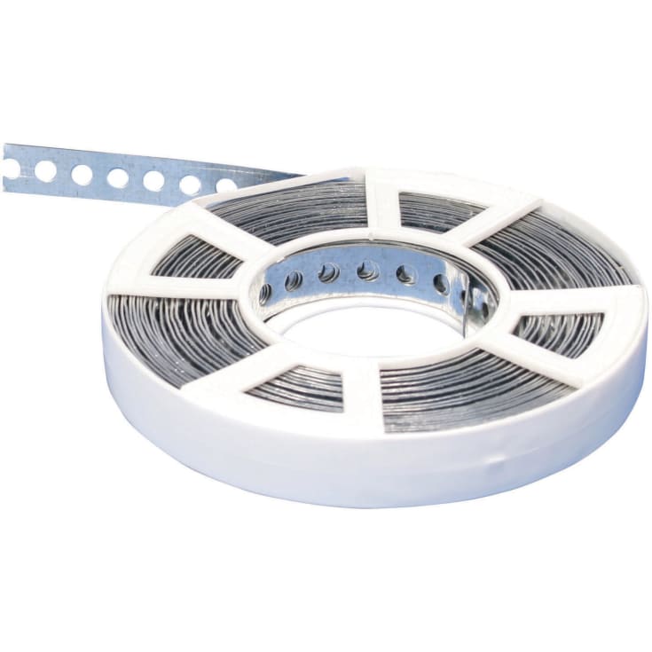 25 x 1,0 mm galvaniserad patenttejp, 10 meter