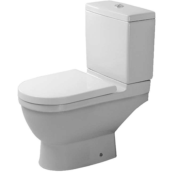 Duravit Starck 3 toilet, kun underdel, rengøringsvenlig, hvid