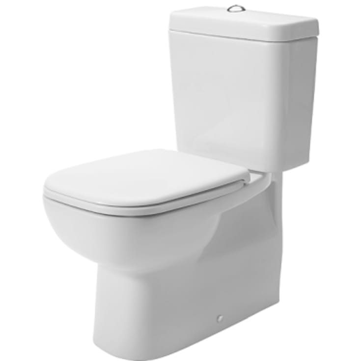 Duravit D-Code toalett, rygg mot vägg, utan spolkant, vit