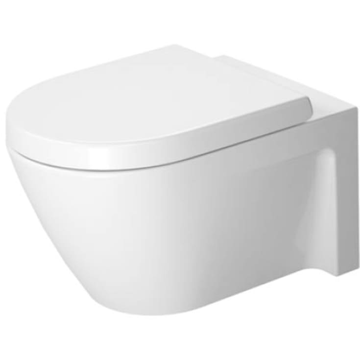Duravit Starck 2 vägghängd toalett, rengöringsvänlig, vit