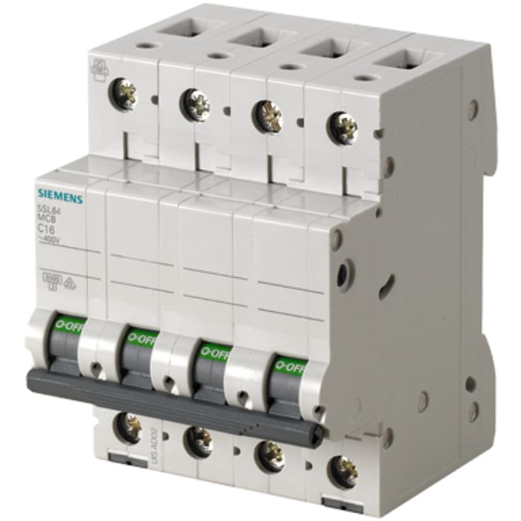 Strømbryter C 16A 3P+N 6kA 5SL6616-7
