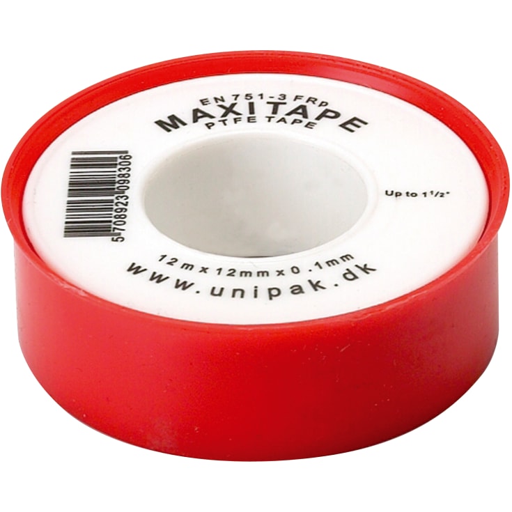 Gevindtape MAXITAPE 12 m x 12 mm x 0,1 mm