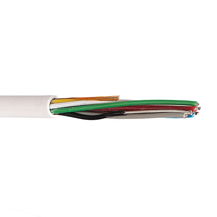 100 meter Nexans telefonledning PTK, 4x0,6 mm²
