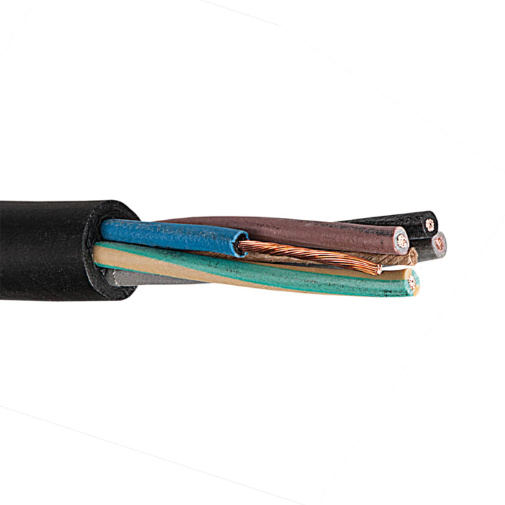 50 meter Gummikabel H07RN-F 5x1,5 mm²