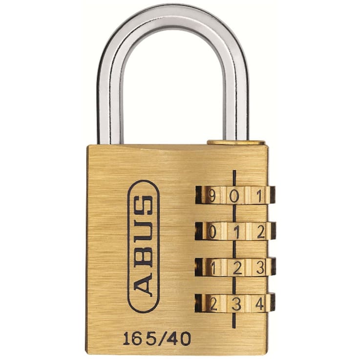 Abus 165/40 hänglås, kod, mässing