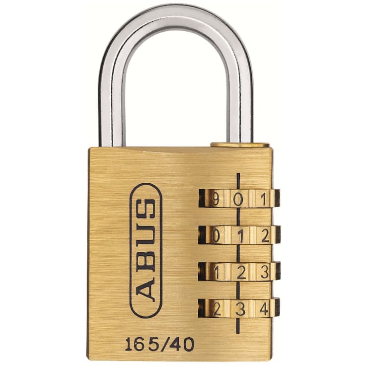 Abus kodelås i messing 165/40