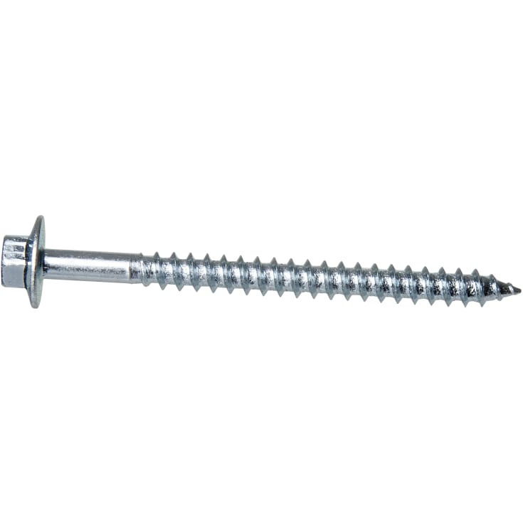 Byggeskrue 6,0 x 75 mm, FZB, sekskant, 50 stk.
