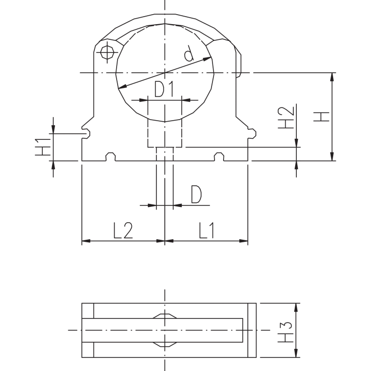 10 stk +GF+ 40 mm PP-rørstøtte med brakett