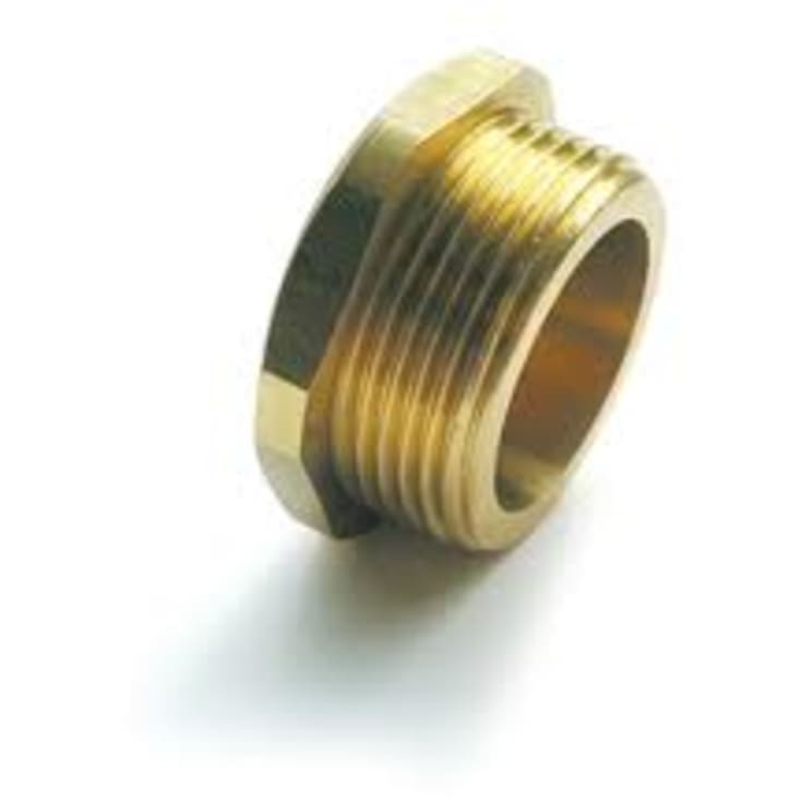 Isiflo 32 mm x 1&quot; overgangsmuffe, messing, PN16