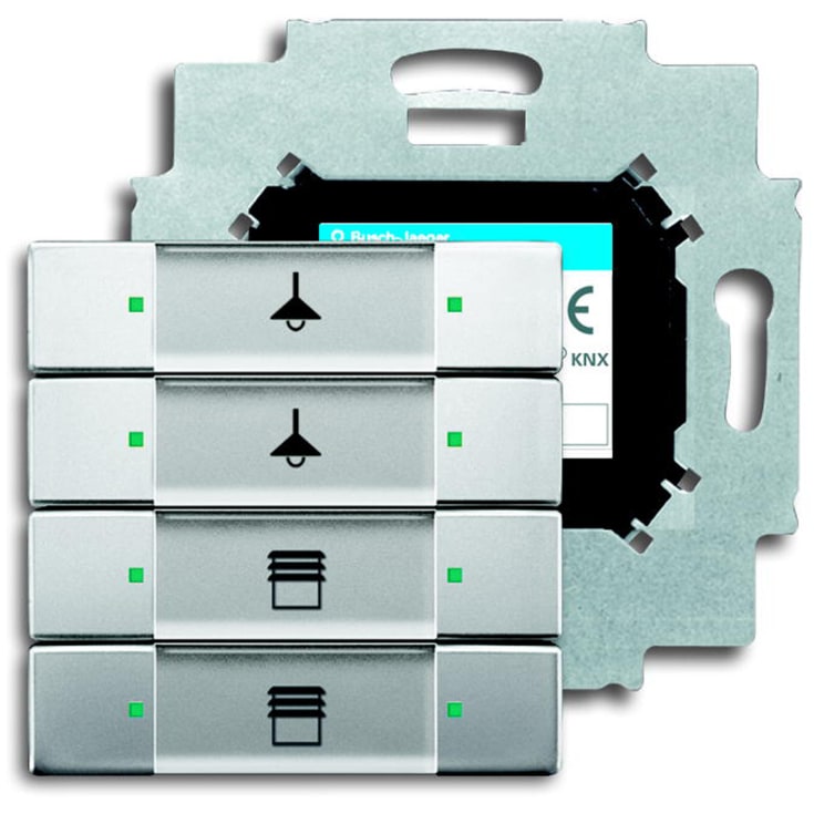 KNX Kontrollelement 4-touch rustfritt stål