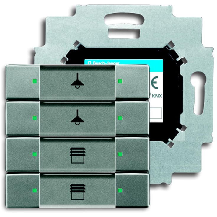 KNX Kontrollelement 4-touch meteor/metallgrå