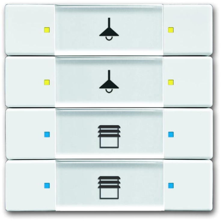 KNX Kontrollelement 4/8-push davos/studio hvit