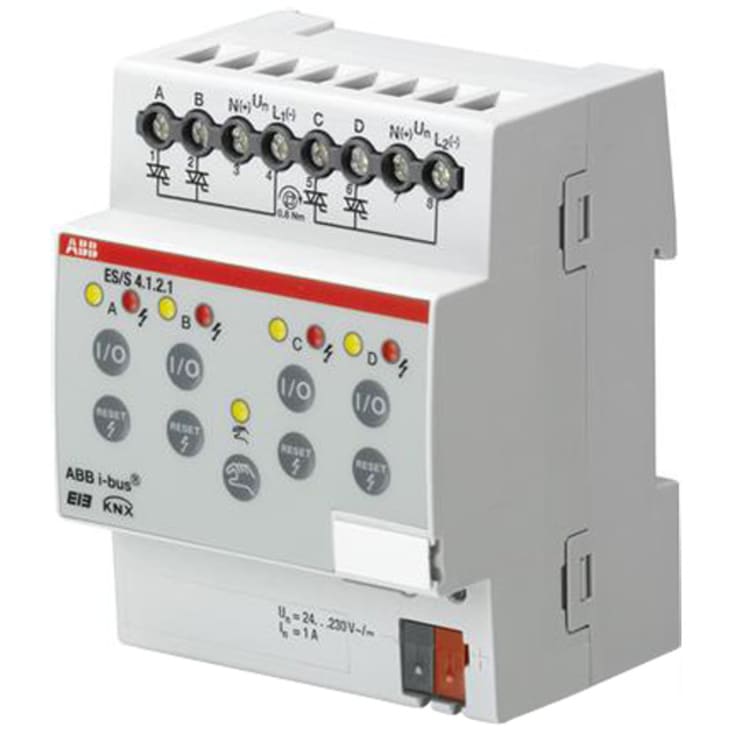 KNX elektronisk kontaktaktuator 4-kanals mdrc