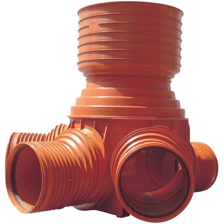 Uponor 110 x 425mm TP2 kum, glatt, høyre/venstre inntak
