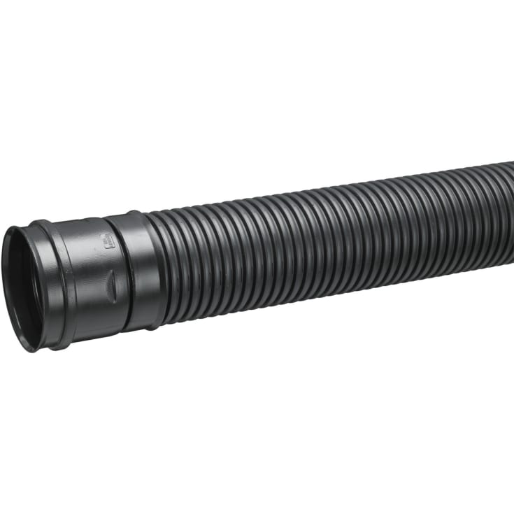 Uponor DN100 110/95 x 6000 mm PE SN8 fuldslidset rør med muffe