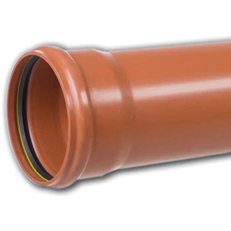 Kloakrør 110 mm, PVC, SN8, 1000 mm