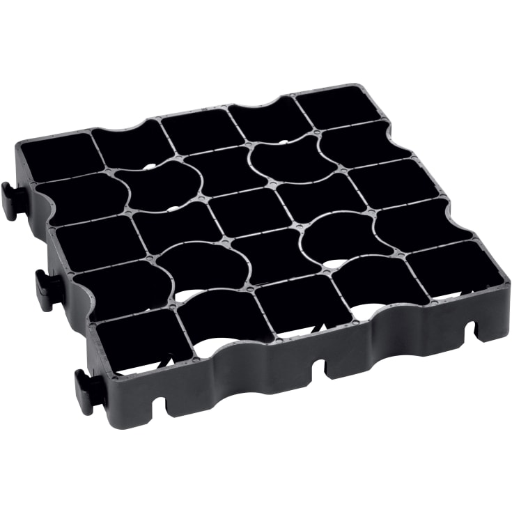 12 stk Byggros ECORASTER E40, sort, 20 t, 12 stk. per 1,33 m²