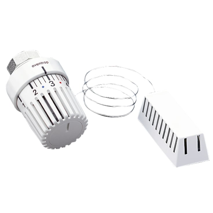 Oventrop termostat Uni LH med fjernføler 2m 7-28 °C, hvid