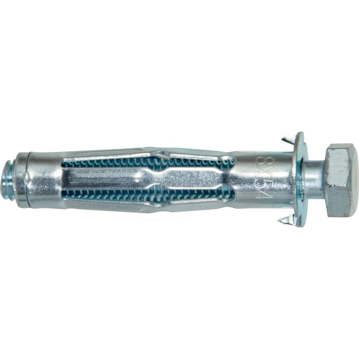 Fischer hulrum metaldybel HM 8x54mm med 6-kant skrue - 50stk