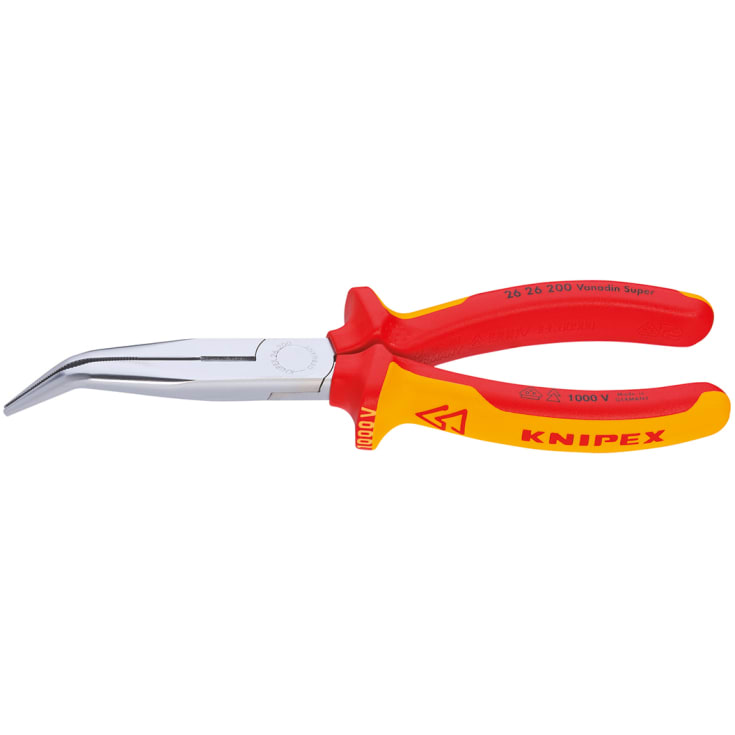 KNIPEX spidstang 40° med skær og isolerede greb - 200 mm