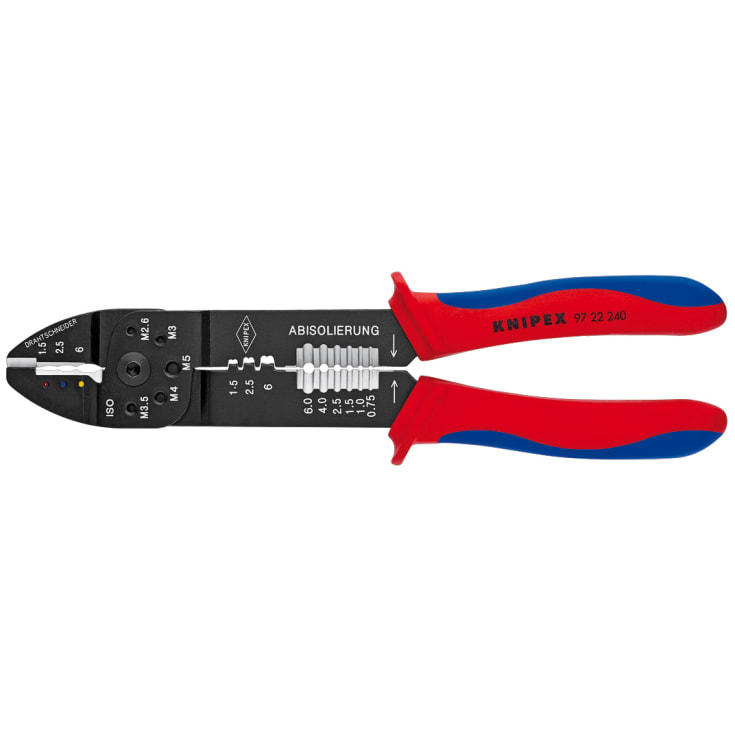 Knipex crimptang sort 240 mm - til diverse kabelsko