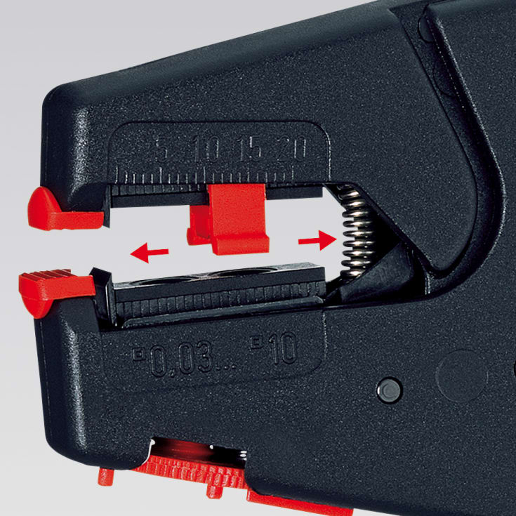 KNIPEX selvjusterende strippetang, 0,03-10,0 mm²