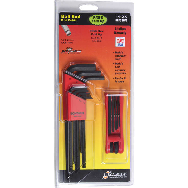 Bondhus unbrako sampak med BLX 9 M og GorillaGrip