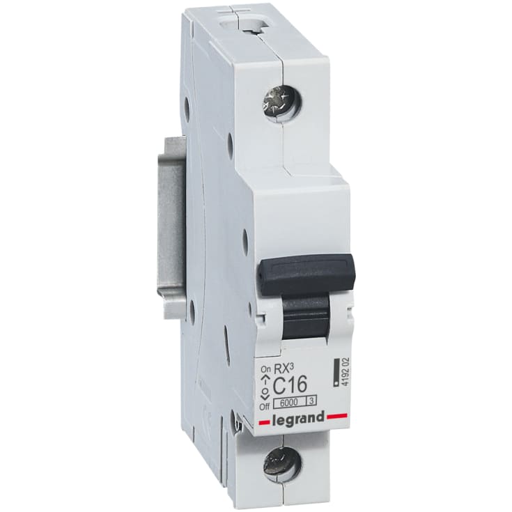 Automatsikring RX3 C 16A 1P, 1M, 6kA