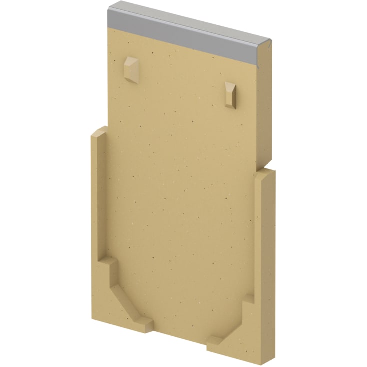 ACO V100S lukket endevegg for V100S takrenner med rustfri ramme