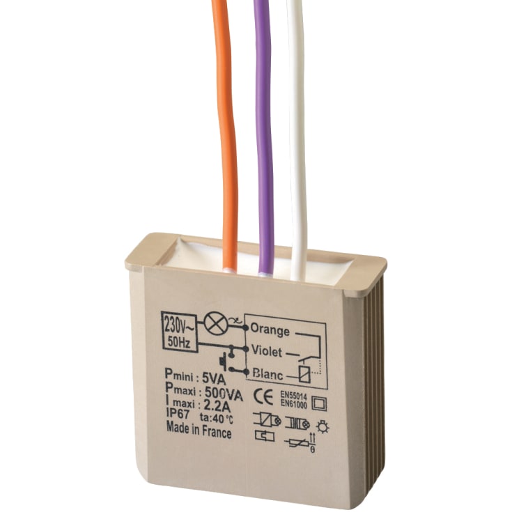 Elektronisk vipperelé med myk start/stopp for montering. MTR500E