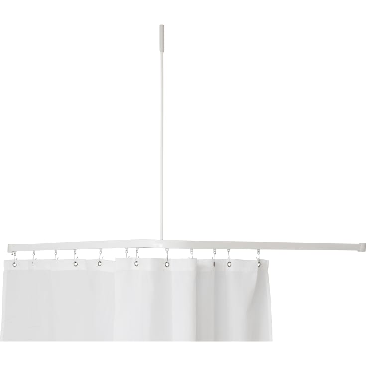 Van Der P Profil2001 dusjforhengstang, 90x90 cm, hvit
