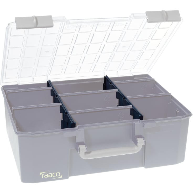 6 stk Raaco lange skillevegger for Carry Lite 150, 2 stk