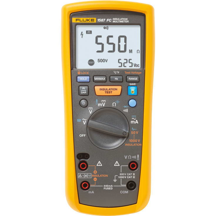 Fluke Højtydende 2-i-1 isolationsmultimeter 1587 FC