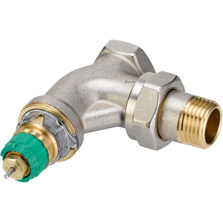 Danfoss RA-DV radiatorventil, vinkel, 1/2"