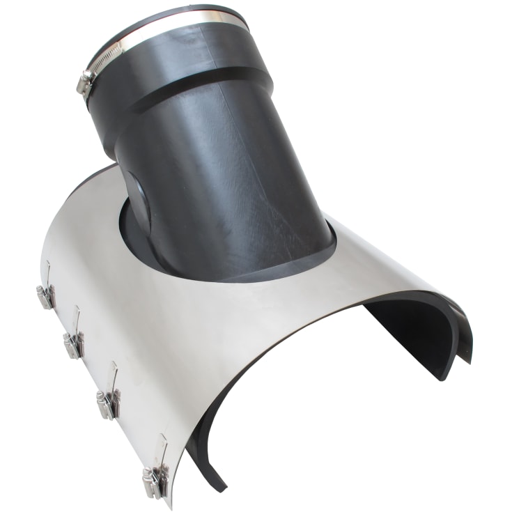 IBECO 152-395 x 110 mm 45° sadelrör