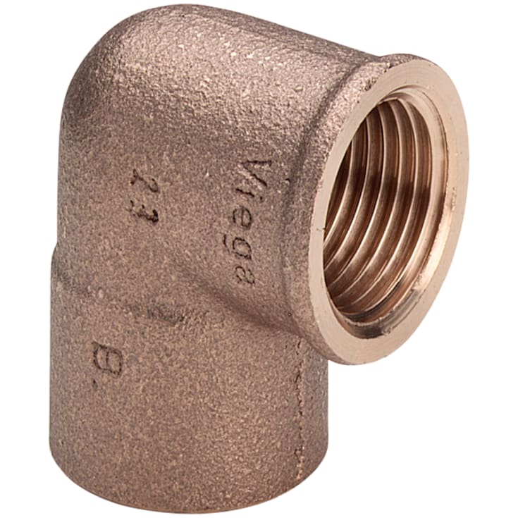 10 stk Messing lodde albue muffe/muffe, 28 mm x 1" - 90°