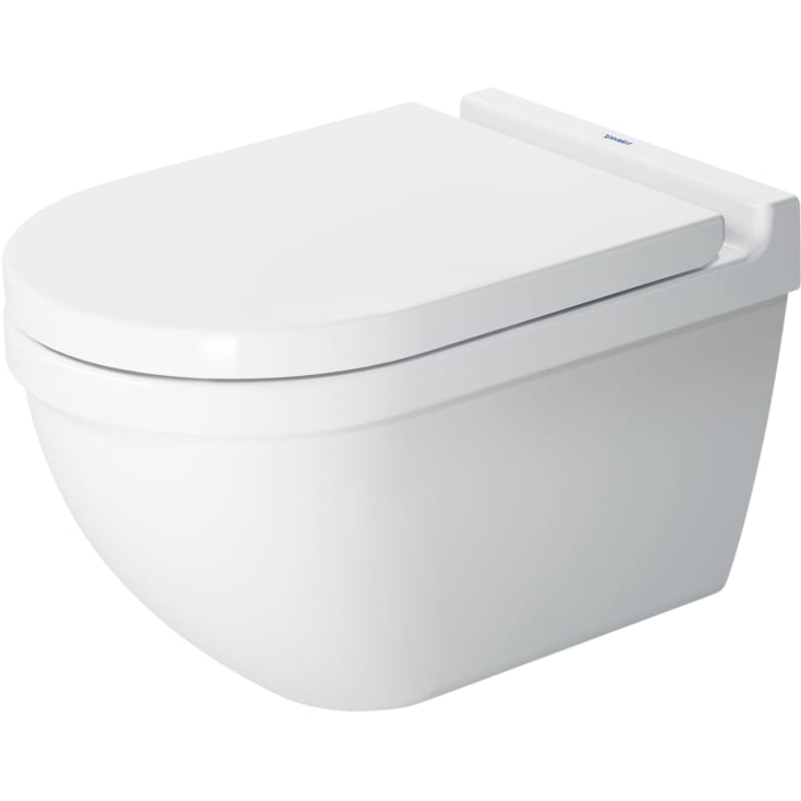 Duravit Starck 3 vägghängd toalett, utan spolkant, rengöringsvänlig, vit