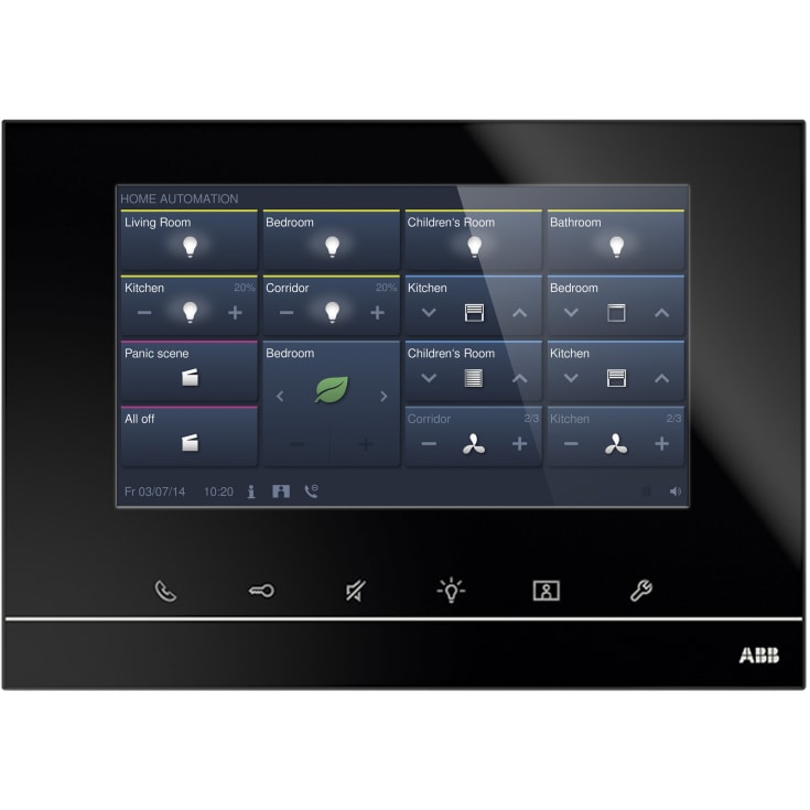 ABB free-homeTouch 7&quot; svart DP7-S-625