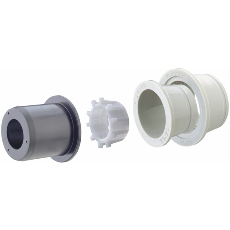 Blueseal 50 x 25 mm redusert, PN16, PP/POM